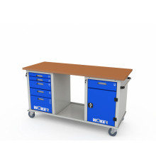 Верстак мобильный трехтумбовый WOKER PRO 3502.F30.1800